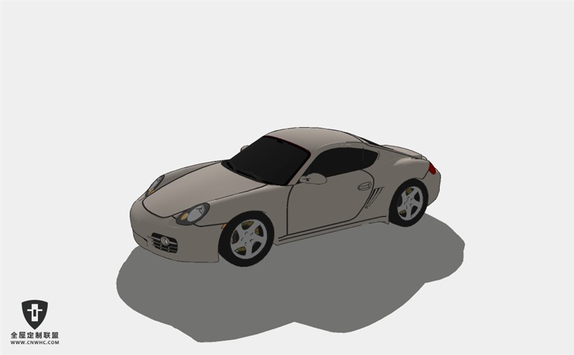 保时捷轿车汽车Porsche porr运动型轿车 SketchUp模型库草图大师模型下载