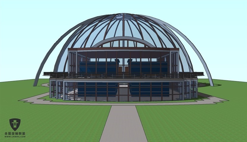 SketchUp草图大师国外大型图书馆设计方案室内外场景SU模型下载0027