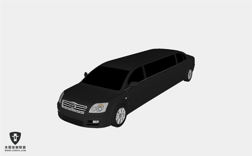 日本丰田汽车2006_Toyota_Avensis_Limo加长版轿车 SketchUp模型库草图大师模型下载