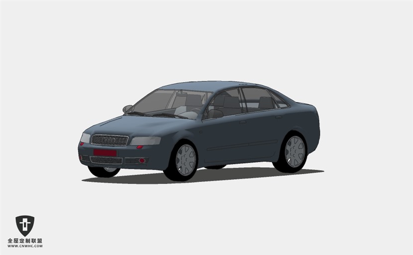 奥迪轿车小汽车Audi-A4 SketchUp模型库草图大师模型下载