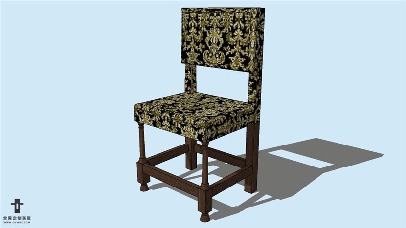 SketchUp草图大师精品欧式椅子模型下载-Chair-025SKP模型