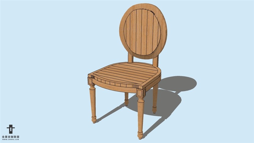 SketchUp草图大师精品欧式椅子模型下载-Chair-029SKP模型