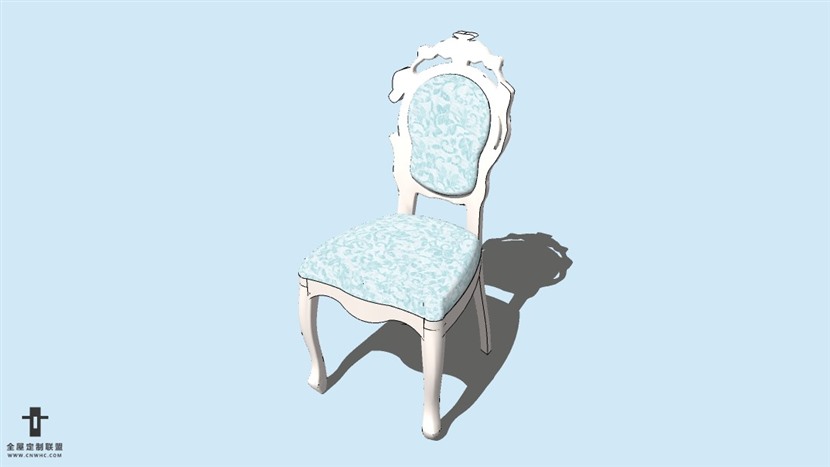 SketchUp草图大师精品欧式椅子模型下载-Chair-035SKP模型