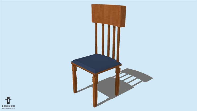 SketchUp草图大师精品欧式椅子模型下载-Chair-045SKP模型