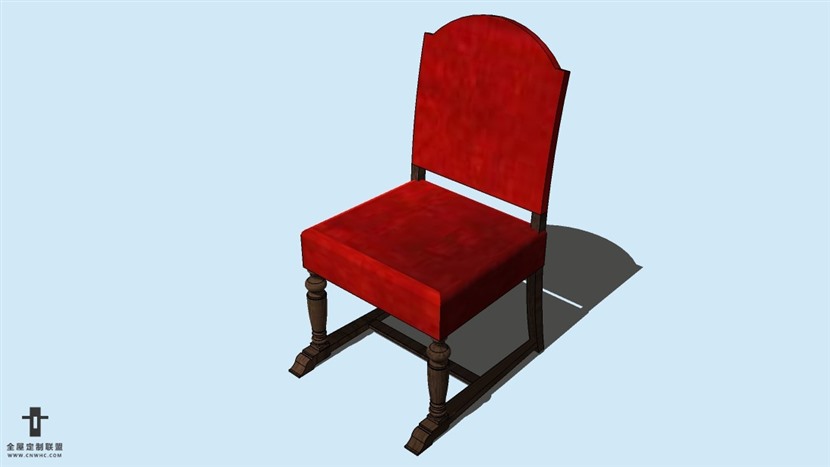 SketchUp草图大师精品欧式椅子模型下载-Chair-046SKP模型