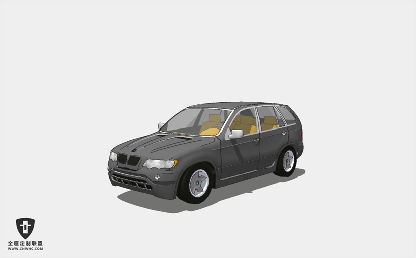 宝马小轿车汽车Executive BMW X5 SUV越野轿车 SketchUp模型库草图大师模型下载