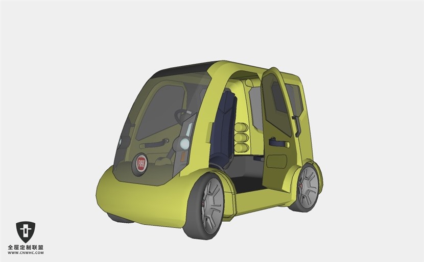 菲亚特轿车Fiat Pongo (Concept)轿车 SketchUp模型库草图大师模型下载