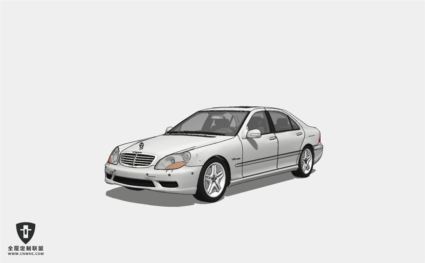 奔驰汽车Mercedes-Benz S65 AMG 轿车SketchUp模型库草图大师模型下载