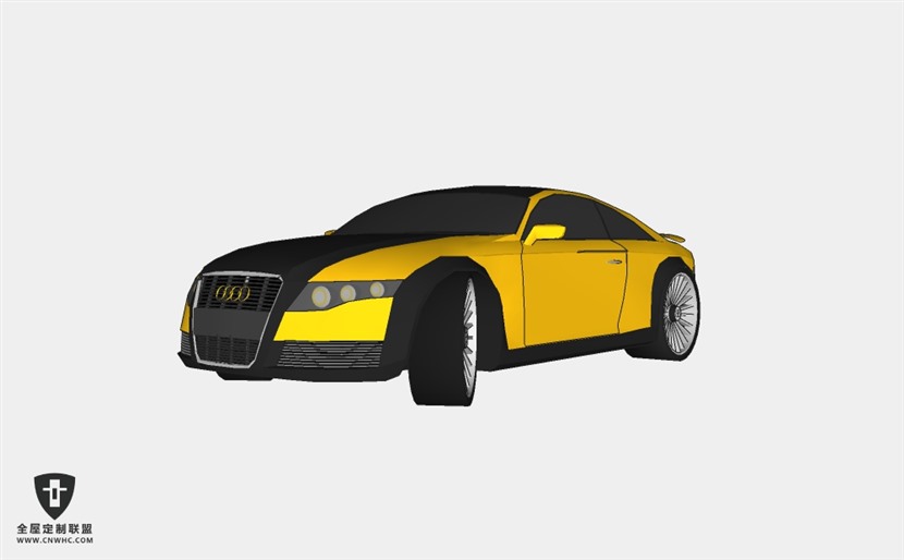 奥迪轿车小汽车Tuned-Audi-Nuvalrio SketchUp模型库草图大师模型下载