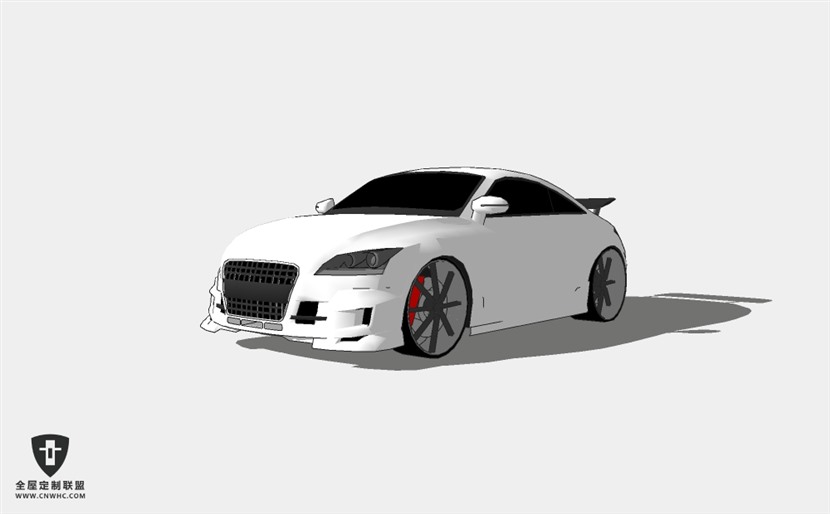 奥迪轿车汽车Tuned Audi TT-07 SketchUp模型库草图大师模型下载