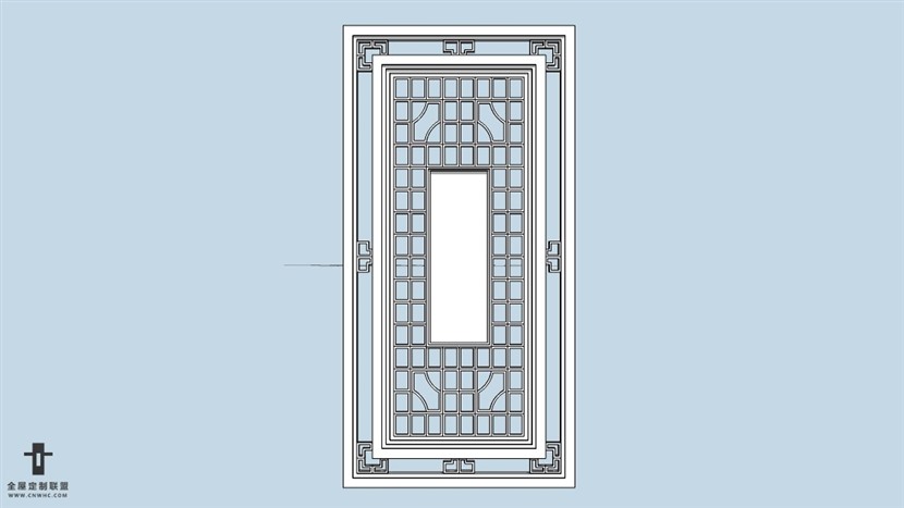 SketchUp草图大师中式风格家具雕花门窗SU模型下载-118SKP模型