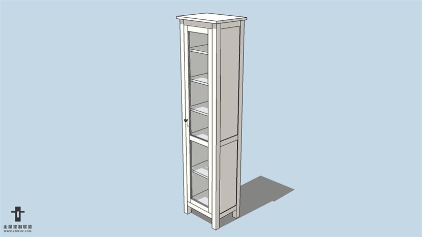 SketchUp草图大师宜家现代风格边柜skp模型下载-128SKP模型