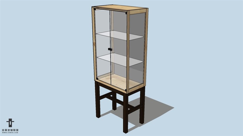 SketchUp草图大师宜家现代风格展示柜skp模型下载-150SKP模型