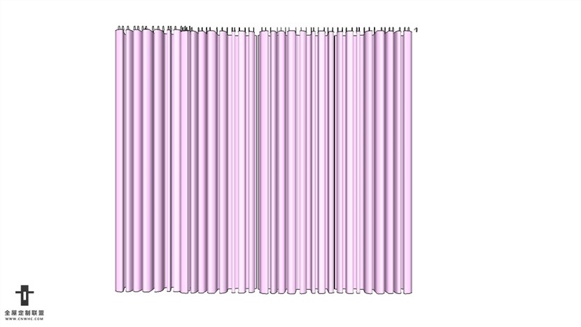 SketchUp草图大师精品布艺窗帘模型下载-337SKP模型