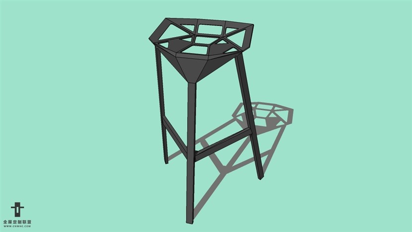 SketchUp精品吧台椅模型草图大师吧台椅子模型下载-Bar Stool-051SKP模型