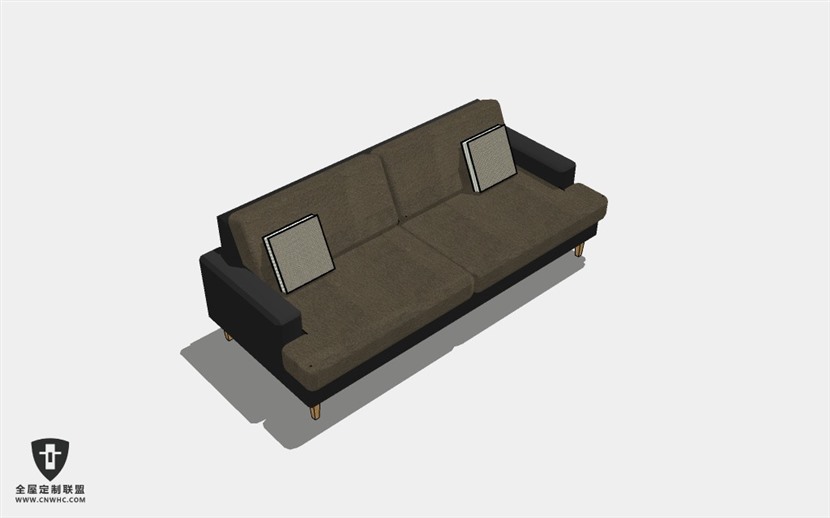 家具多人沙发SketchUp模型库草图大师模型下载Sofa-061