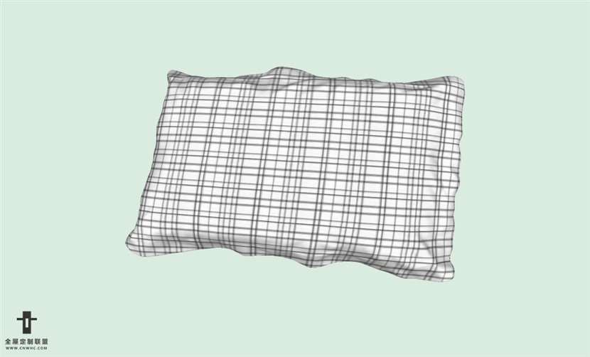 SketchUp草图大师精品布艺抱枕模型下载-pillows-473SKP模型