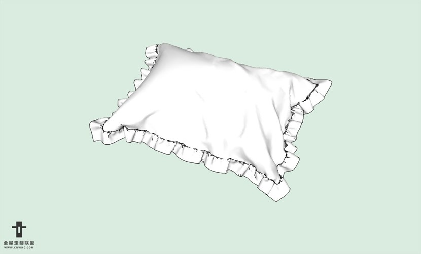 SketchUp草图大师精品布艺抱枕模型下载-pillows-475SKP模型