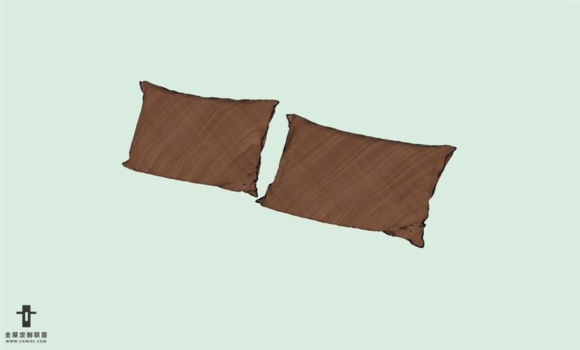 SketchUp草图大师精品布艺抱枕模型下载-pillows-488SKP模型