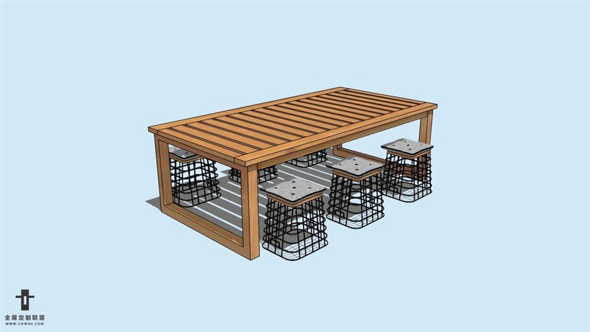 SketchUp精品桌子椅子模型草图大师桌椅组合模型下载-108SKP模型