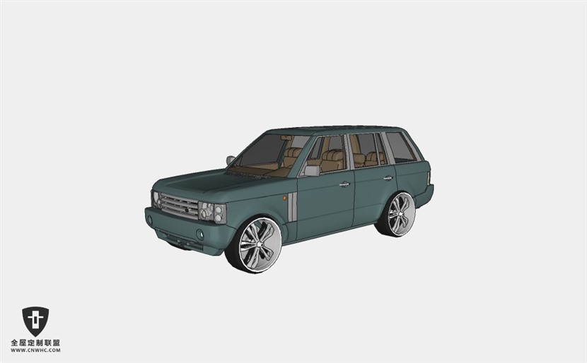 路虎汽车land rover range rover vouge 2004 SUV越野SketchUp模型库草图大师模型下载