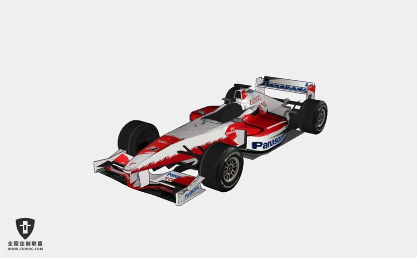 丰田汽车toyota_TF107 F1赛车跑车SketchUp模型库草图大师模型下载