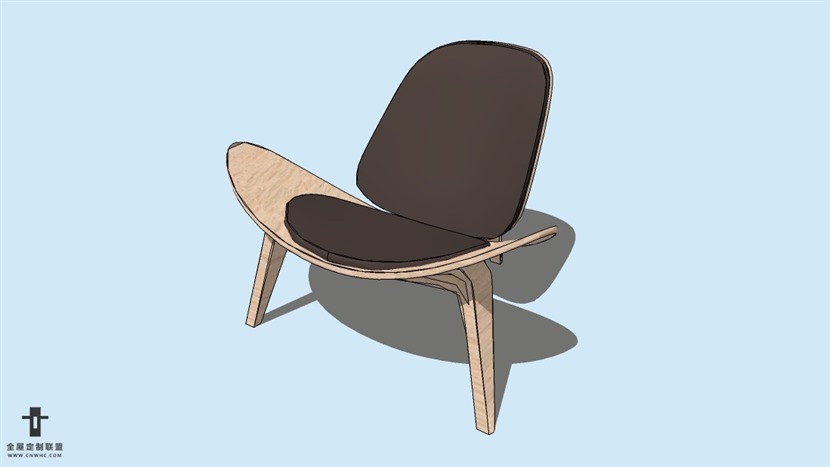 SketchUp精品无扶手椅子模型草图大师椅子模型下载-Chair-002SKP模型