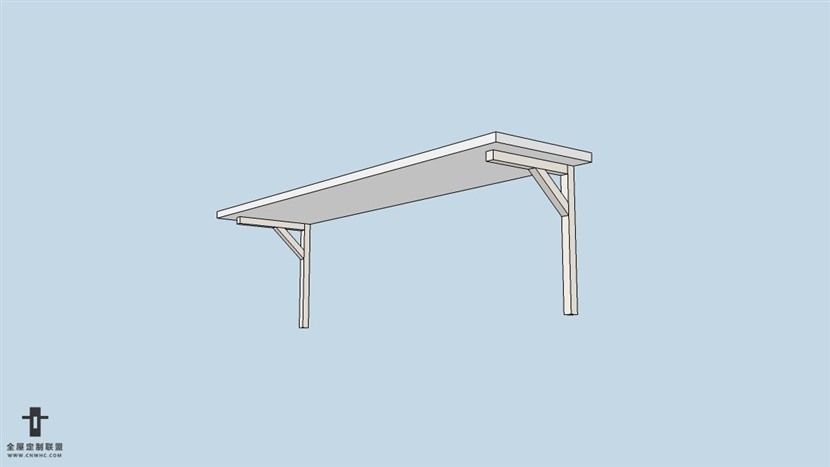 SketchUp草图大师宜家现代风格置物架skp模型下载-195SKP模型