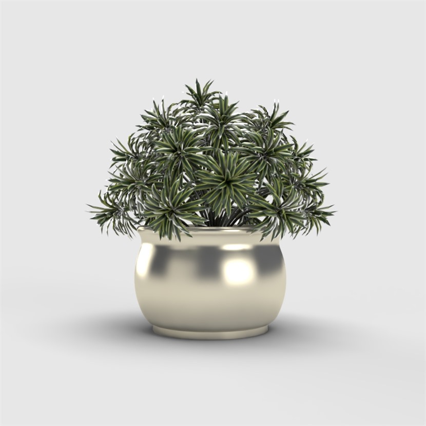 Vray材质植物花卉草图大师盆栽模型下载0143