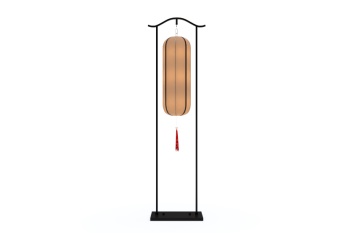 新中式落地灯SketchUp模型库草图大师模型下载0038