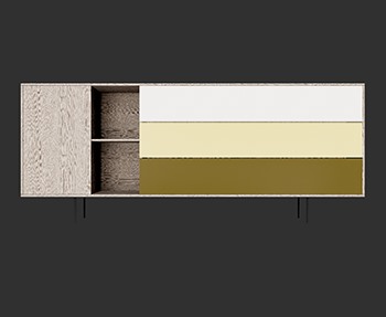 电视柜SketchUp草图大师SU模型下载0052