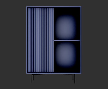 五斗柜储物柜SketchUp草图大师SU模型下载0008