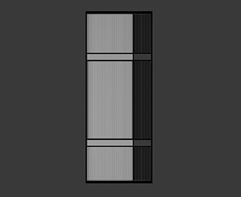 玻璃屏风隔断SketchUp草图大师SU模型下载0035