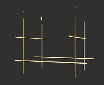 吊灯照明灯具SketchUp草图大师SU模型下载0190