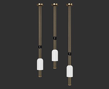 吊灯照明灯具SketchUp草图大师SU模型下载0068