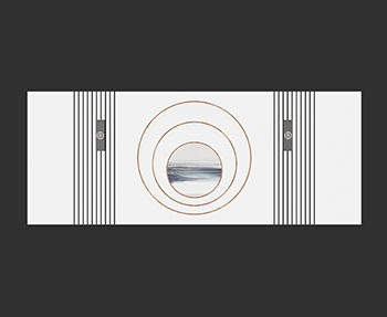 新中式背景墙SketchUp草图大师SU模型下载202307085