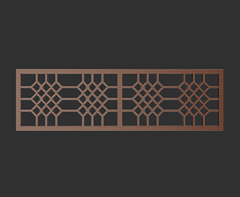 栏杆围栏SketchUp草图大师SU模型下载202306555