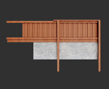 栏杆围栏篱笆SketchUp草图大师SU模型下载202306629