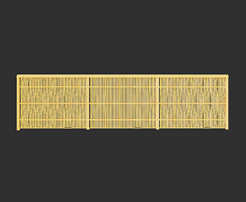 栏杆围栏篱笆SketchUp草图大师SU模型下载202306630