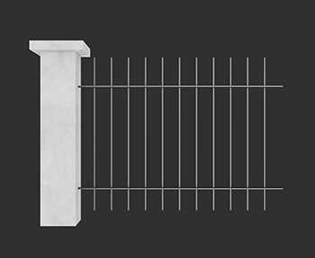 栏杆围栏篱笆SketchUp草图大师SU模型下载202306634