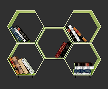 书架置物架SketchUp草图大师SU模型下载202307100