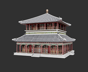 仿古建筑廊架亭廊亭子SketchUp草图大师SU模型下载202307826