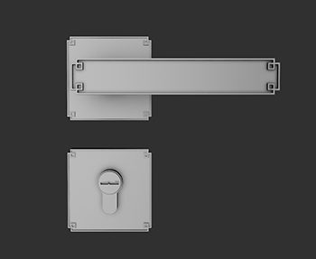 门锁门把手SketchUp草图大师SU模型下载202300633