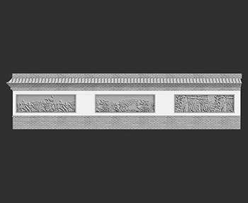 新中式景墙围墙SketchUp草图大师SU模型下载202307028