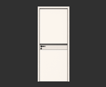 双开门子母门SketchUp草图大师SU模型下载07767