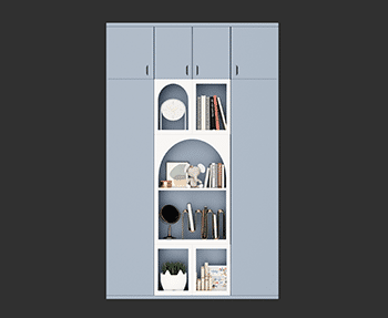 儿童衣柜SketchUp草图大师SU模型下载202408199