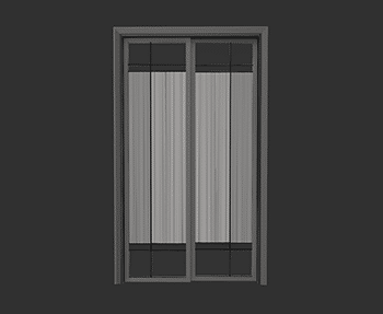 室内门SketchUp草图大师SU模型下载07910